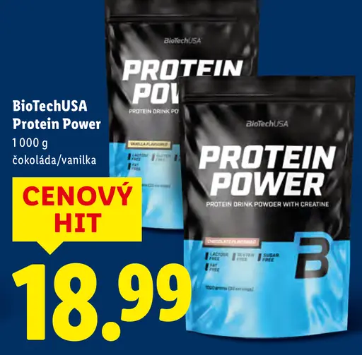 BioTechUSA Protein Power proteínový nápojový prášok