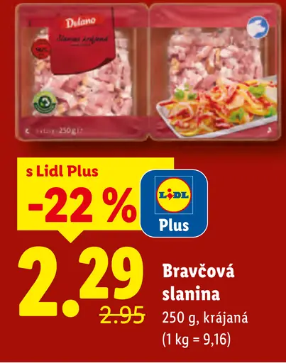 Dulano Bravčová slanina krájaná