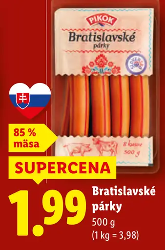 Pikok Bratislavské párky