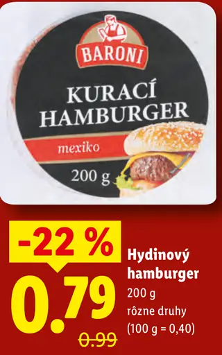 Baroni Kurací hamburger mexico