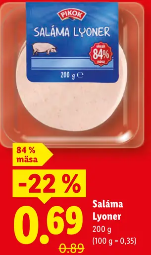 Pikok Saláma Lyoner