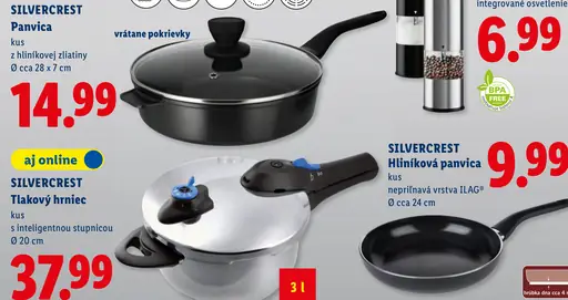 Silvercrest panvica s pokrievkou
