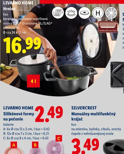 Livarno Home hrniec s keramicky zosilnenou nepriľnavou vrstvou ILAG Granistone HL/ILAG Ultimate HL