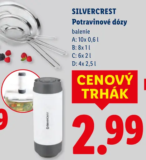 SilverCrest Potravinové dózy