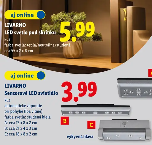 Livarno LED svietidlo pod skrinku