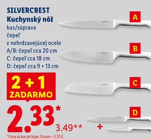 Silvercrest Kuchynský nôž