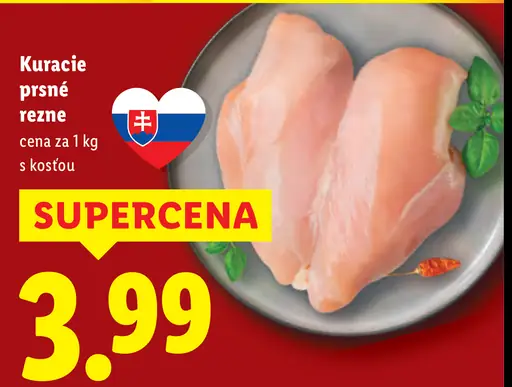 Kuracie prsnè rezne s kosťou