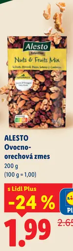 Alesto Ovocno-orechová zmes