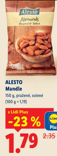Alesto Mandle Pražené a solené