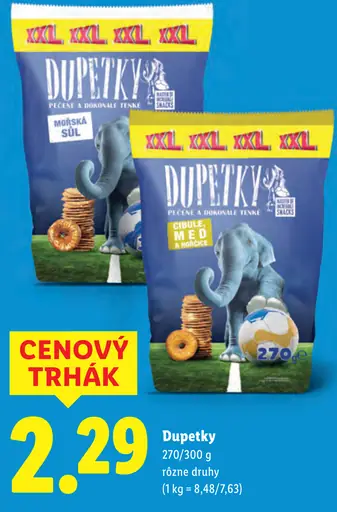 Dupetky rôzne druhy