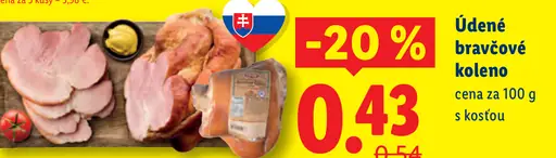Údené bravčové koleno s kosťou