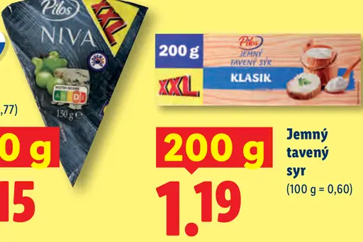 Pilos Jemný tavený syr Klasik