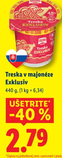 Radoma Treska v majonéze Exkluziv