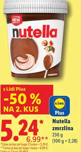 Nutella zmrzlina