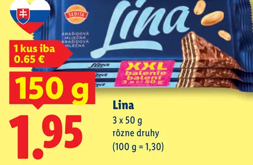 Lina oblátka rôzne druhy