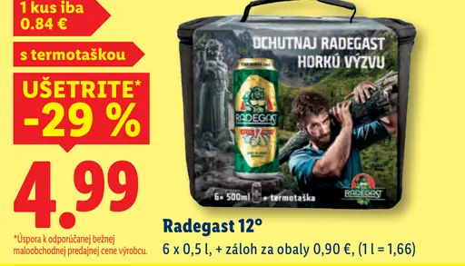 Radegast 12° plechovka
