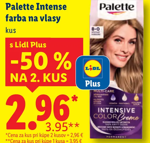 Palette Intensive Color Creme farba na vlasy stredneplavý 7-0