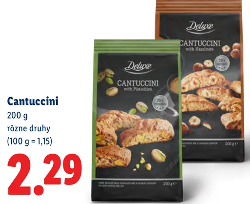 Deluxe Cantuccini, rôzne druhy