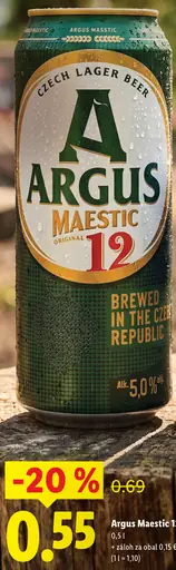 Argus Maestic 12° plechovka