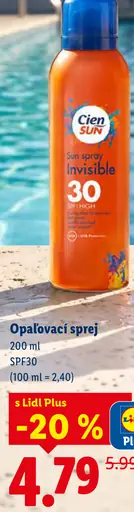 Cien Sun sprej na opaľovanie SPF 30
