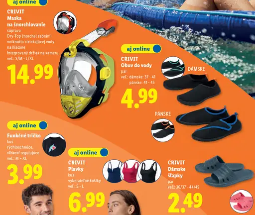 CRIVIT maska na šnorchlovanie