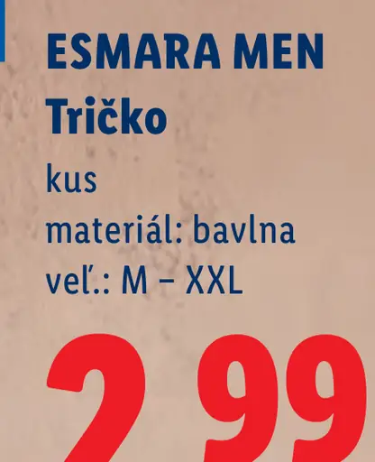 Esmara Men pánske tričko