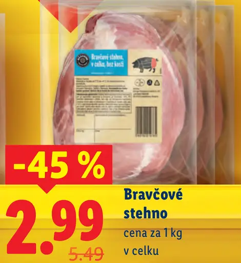 Údené bravčové stehno