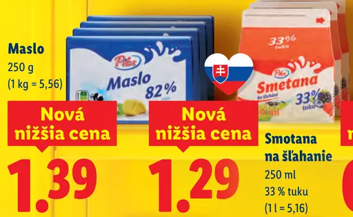 Pilos Smotana na šľahanie 33% tuku