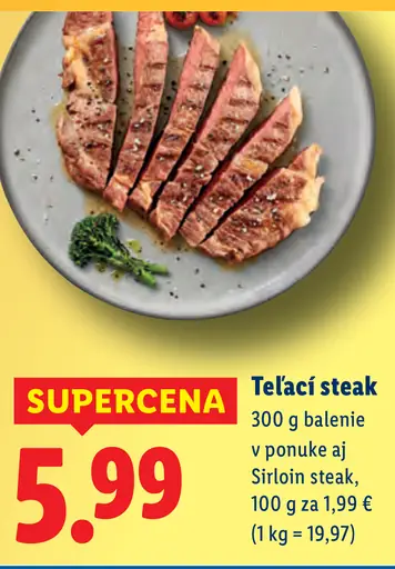 Teľací steak