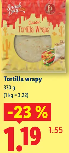 Snack Day Classic tortilla wrapy