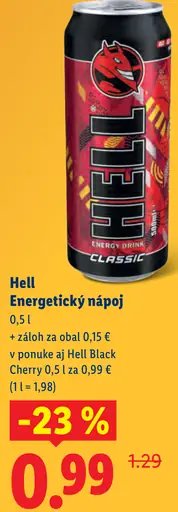 Hell Classic energetický nápoj