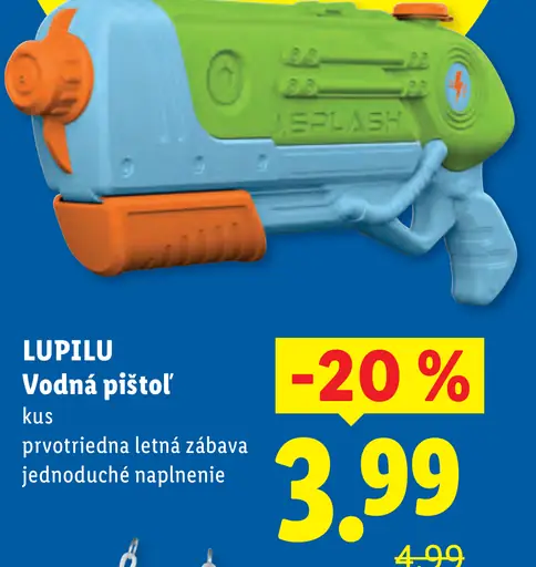 Lupilu vodná pištoľ