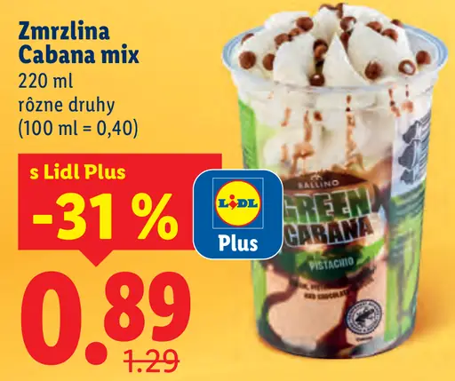 Ballino Cabana mix zmrzlina