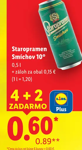 Staropramen plechovka Smíchov 10°