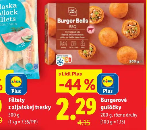 Chef Select Burgerové guľôčky BBQ