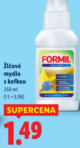 Formil žlčové mydlo s kefkou