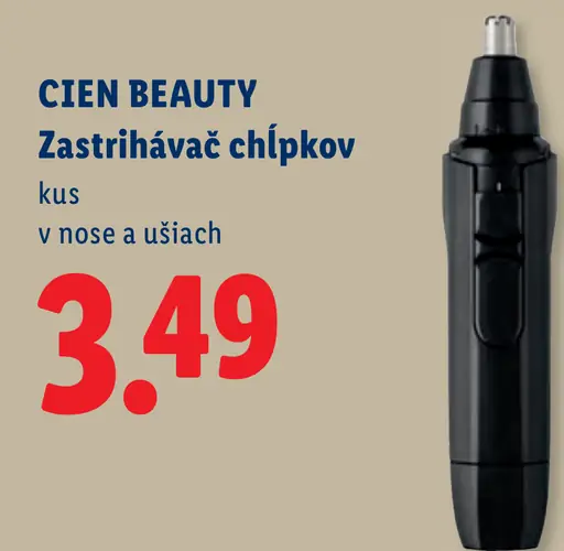 Cien Beauty zastrihávač chĺpkov v nose a ušiach