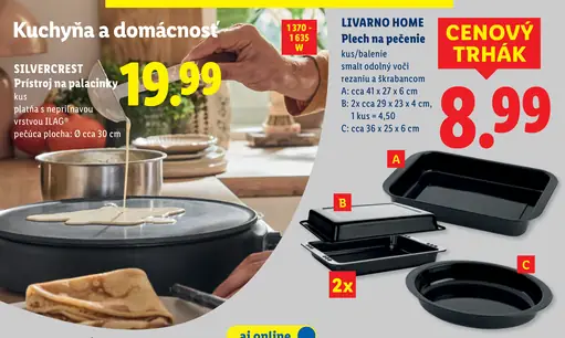 Livarno Home plech na pečenie, variant A