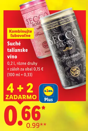 Secco suché talianske víno, rôzne druhy