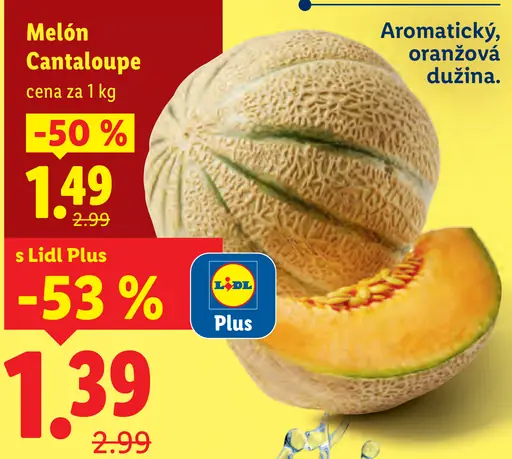 Melón Cantaloupe s Lidl Plus