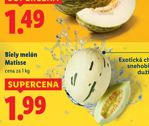 Biely melón Matisse