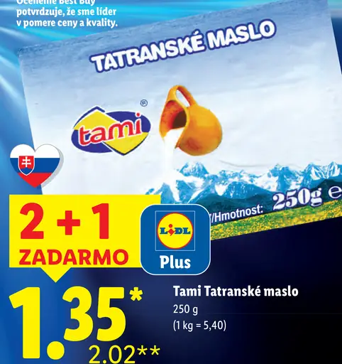 Tami Tatranské maslo