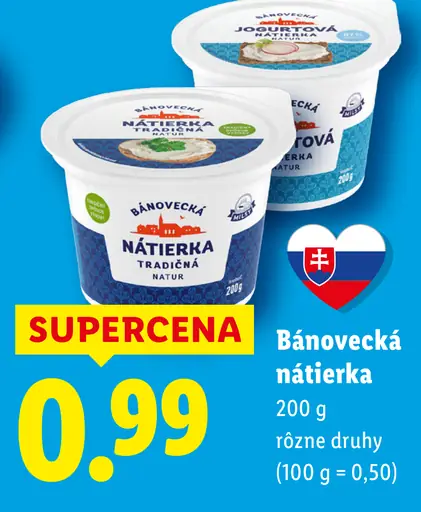 Bánovecká nátierka tradičná natur