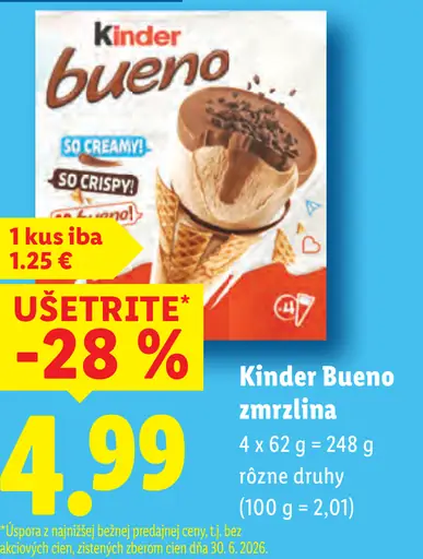 Kinder Bueno zmrzlina