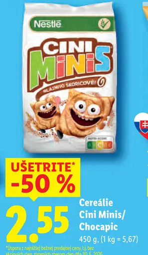 Cereálie Cini Minis