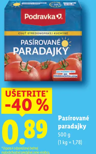 Podravka Pasírované paradajky