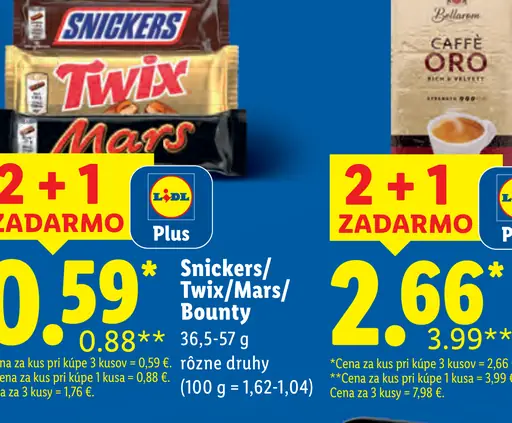 Snickers čokoládová tyčinka