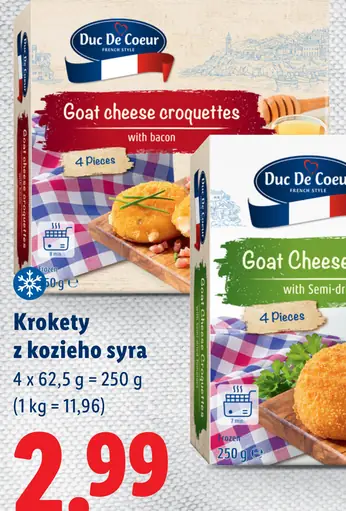 Duc De Coeur krokety z kozieho syra