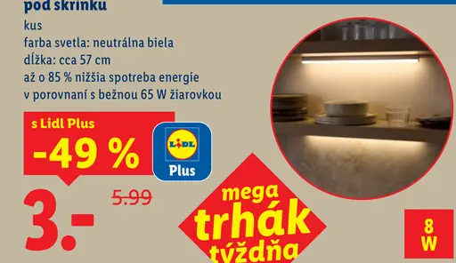 Livarno LED svietidlo pod skrinku