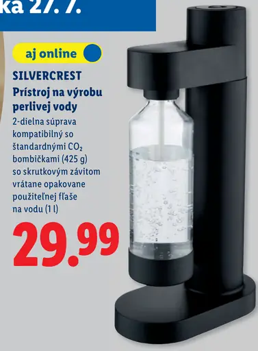 SilverCrest prístroj na výrobu perlivej vody